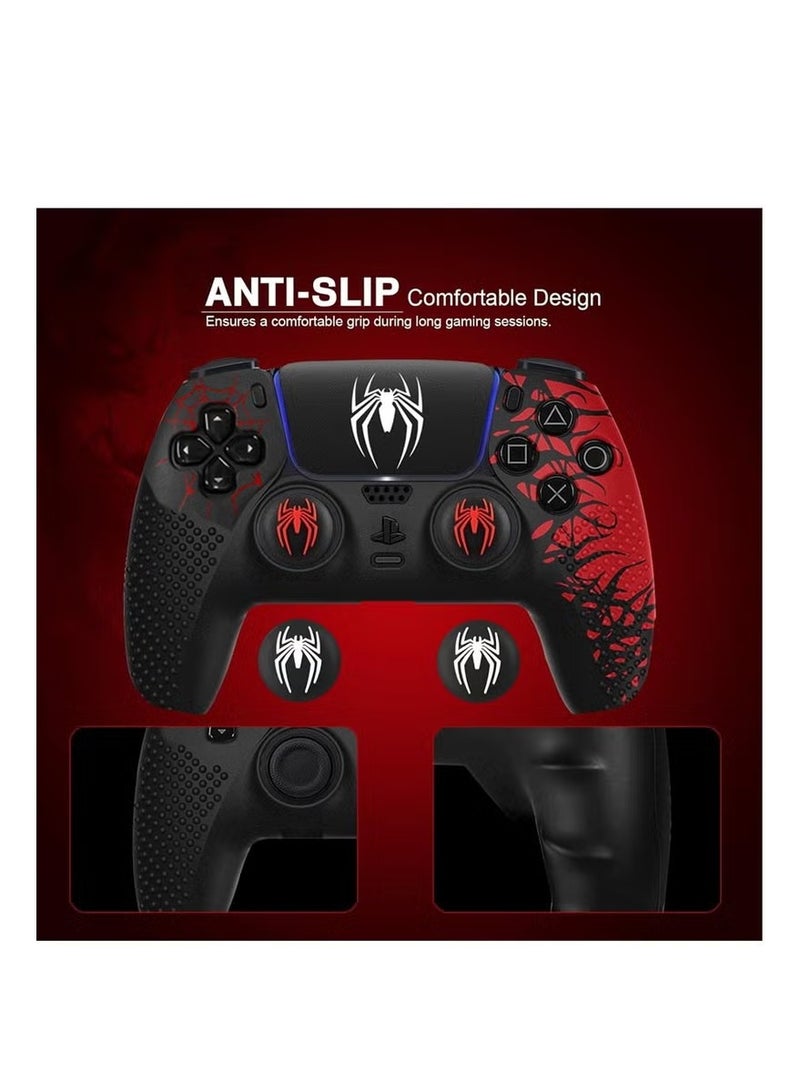 Upgrade Ps5 Controller Skin, Ps5 Controller Accessories, 6 Pcs Thumb Grip Gaps with Touch Pad Sticker, Soft Silicone Grip Cover for PlayStation 5 DualSense Control - Image 5